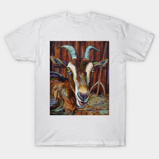 Dairy Goat in a Barn by Robert Phelps T-Shirt